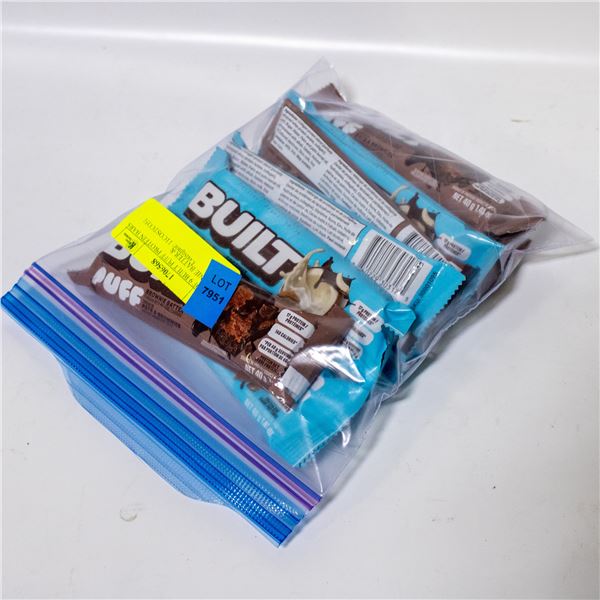 BAG OF 9 BUILT PUFF PROTEIN BARS BROWNIE BATTER &