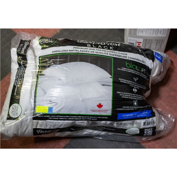 2 PK BEAUTYREST PREMIUM MICROGEL PILLOWS QUEEN SZ