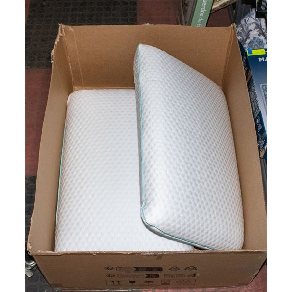 2 PACK OF MARTHA STEWART FIRM MEMORY FOAM PILLOWS