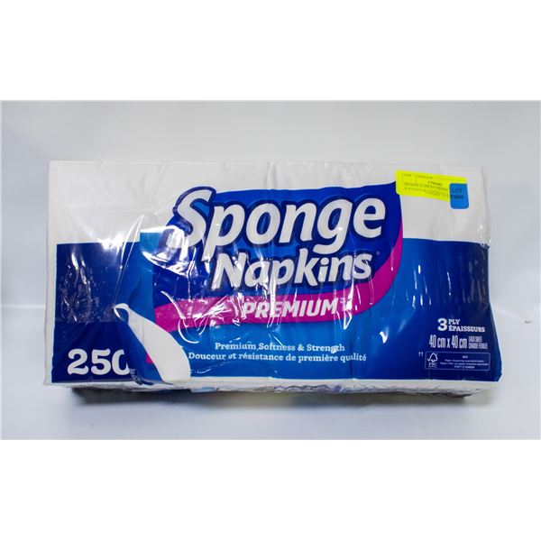 SPONGE NAPKINS PREMIUM SOFTNESS & STRENGTH X 250