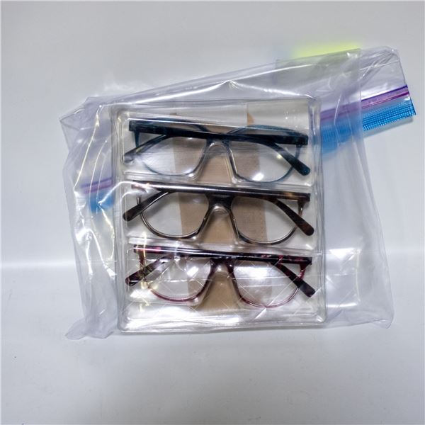 NEW 3 PACK OF FOSTER GRANT READING GLASSES +3.00