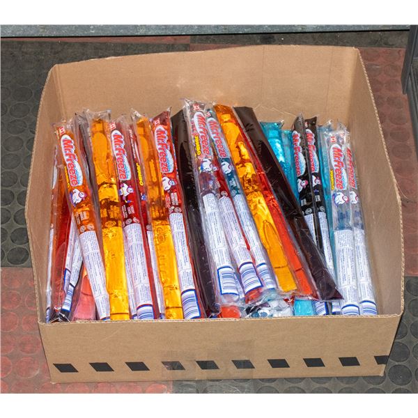 BOX OF 70 MR. FREEZE JUMBO FREEZE POPS VARIETY PK