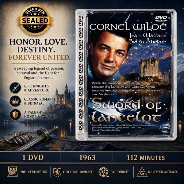 NEW DVD "SWORD OF LANCELOT" CORNEL WILDE 1963