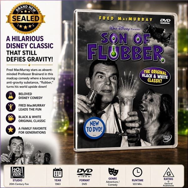 NEW DVD "SON OF FLUBBER" FRED MACMURRAY 1963