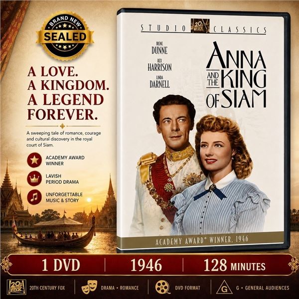 NEW DVD "ANNA AND THE KING OF SIAM" 1946