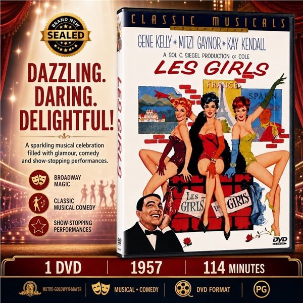 NEW DVD "LES GIRLS" GENE KELLY 1957