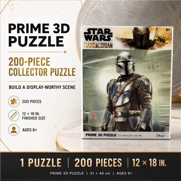 NEW 3D PUZZLE "STAR WARS: THE MANDALORIAN" 200 P