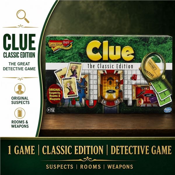 NEW GAME "CLUE CLASSIC EDITION"