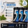 Image 1 : 3 WRIGLEY'S 5 PEPPERMINT GUM 3X15 STICKS