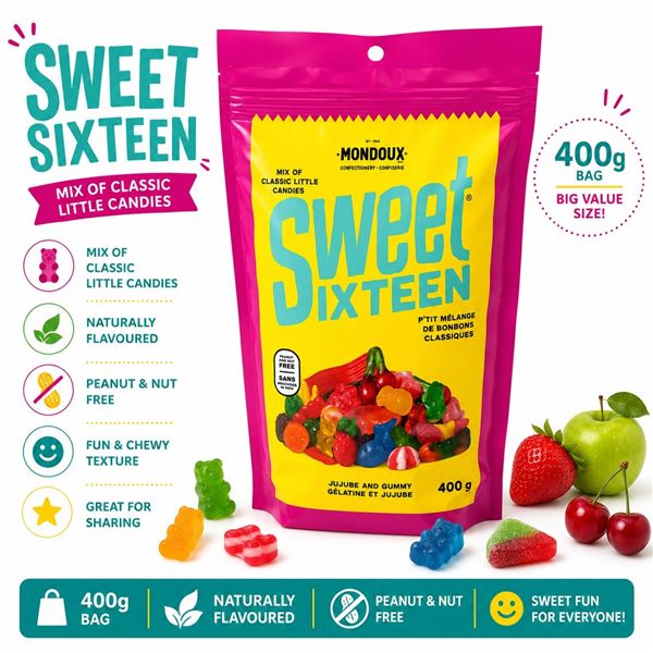 SWEET SIXTEEN GUMMY CANDY 400G