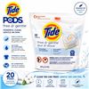 Image 1 : TIDE PODS FREE & GENTLE 20 PODS