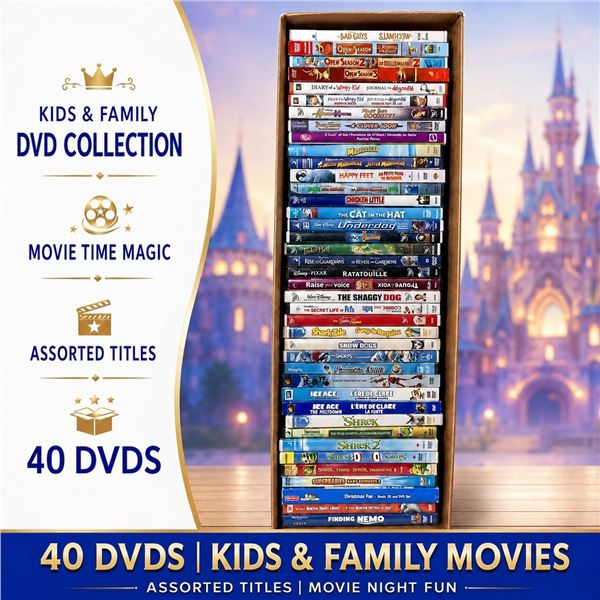 40 DISNEY & KIDS DVD COLLECTION