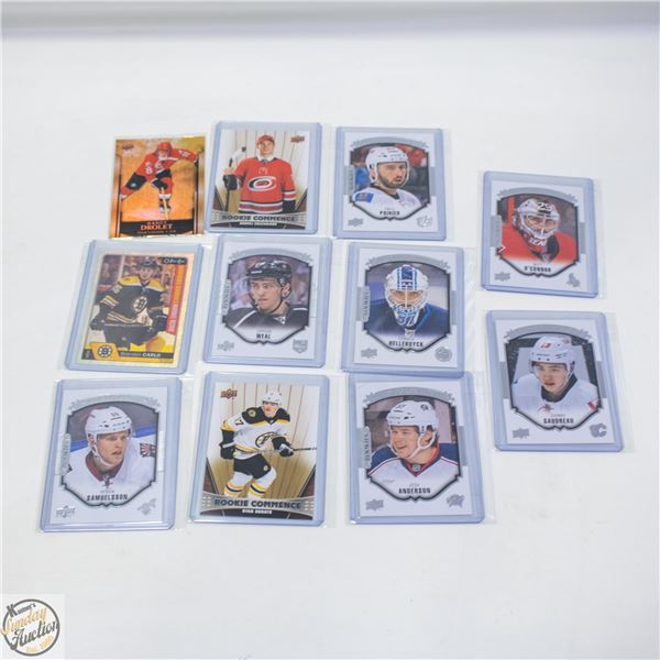 11 ASSORTED HOCKEY CARDS