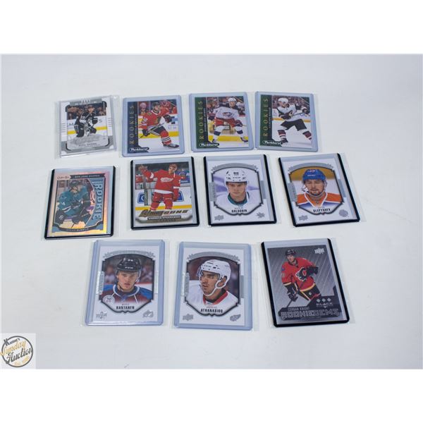 11 ASSORTED HOCKEY CARDS