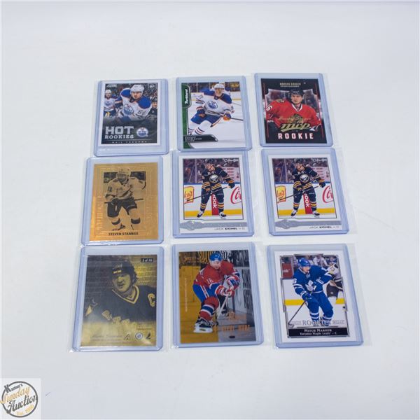 9 ASSORTED HOCKEY CARDS