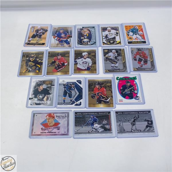17 ASSORTED HOCKEY CARDS
