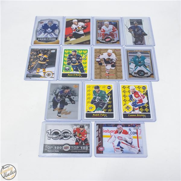 13 ASSORTED HOCKEY CARDS