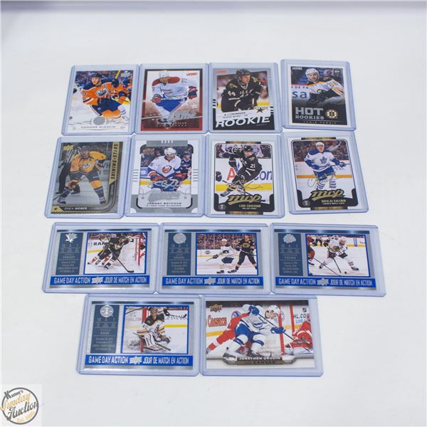 13 ASSORTED HOCKEY CARDS