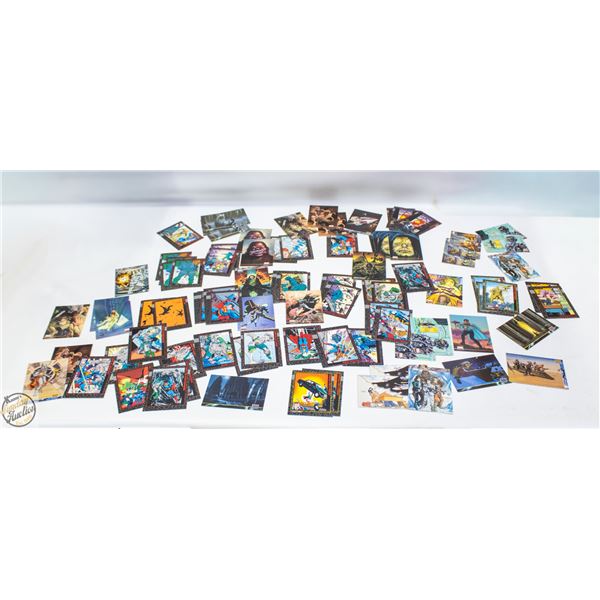90 ASSORTED POP CULTURE TRADING CARDS