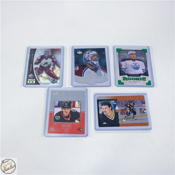 5 HOCKEY CARDS: UD ARTIFACTS NAIL YAKUPOV, UD