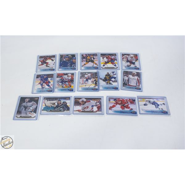 15 UD CANVAS HOCKEY CARDS