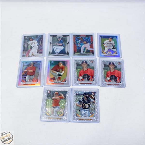 10 ASSORTED BASEBALL CARDS