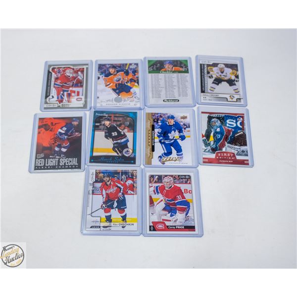 10 ASSORTED HOCKEY CARDS