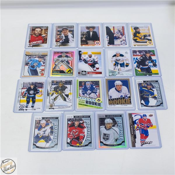 19 ASSORTED HOCKEY CARDS