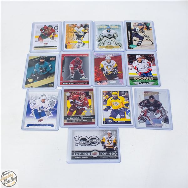 13 ASSORTED HOCKEY CARDS
