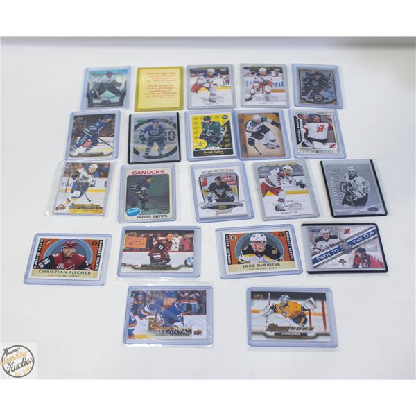 21 ASSORTED HOCKEY CARDS