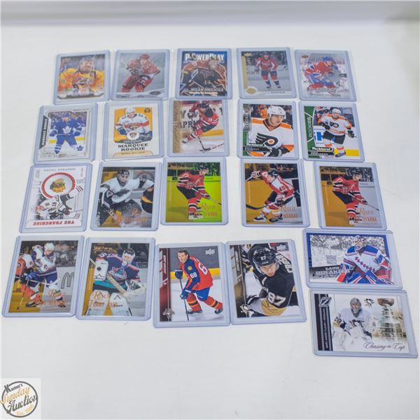 21 ASSORTED HOCKEY CARDS