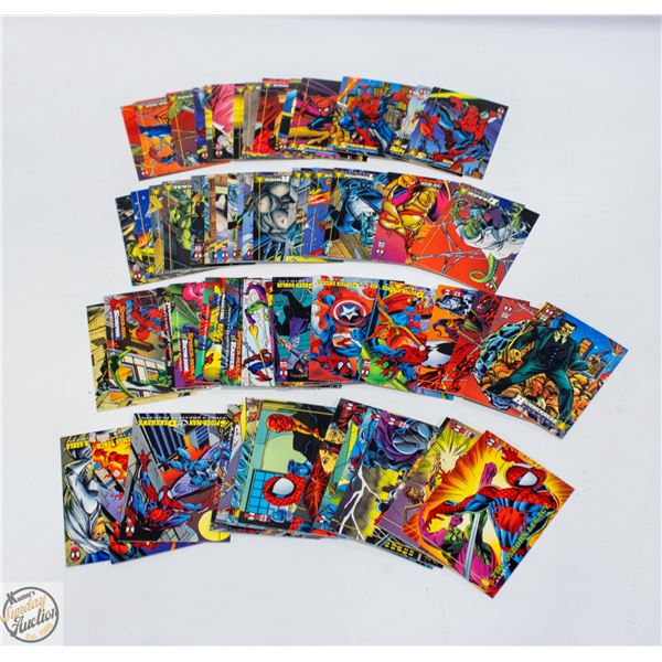 LOT OF MARVEL SPIDERMAN COLLECTOR CARDS