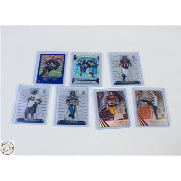 7 ASSORTED FOOTBALL CARDS