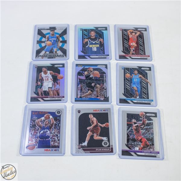 9 ASSORTED BASKETBALL CARDS