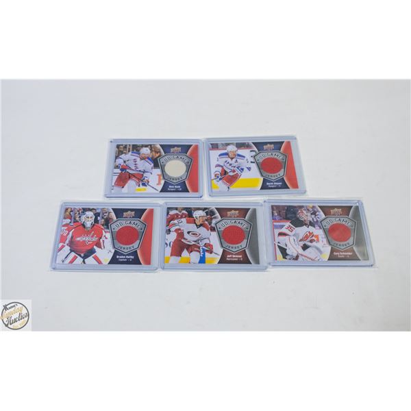 5 UPPER DECK UD GAME JERSEY CARDS: CORY SCHNEIDER