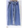 Image 1 : NEW BUFFALO WOMENS SZ 10 WIDE LEG BELTED JEANS