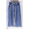 Image 1 : NEW BUFFALO WOMENS SZ 12 WIDE LEG BELTED JEANS