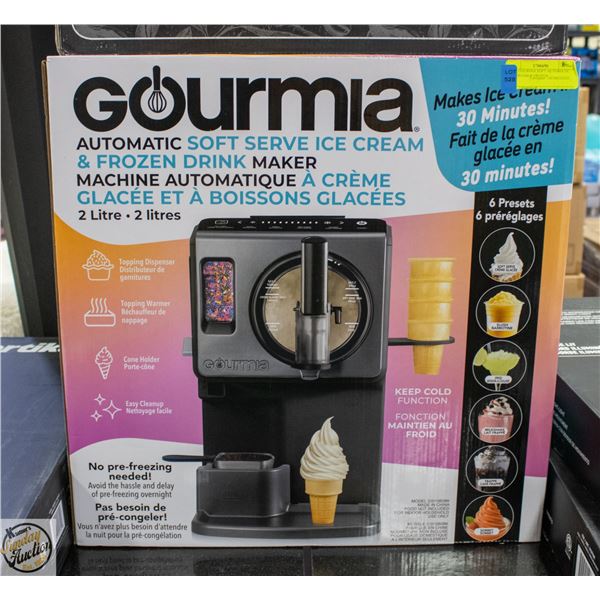 NEW GOURMIA SOFT AUTOMATIC ICE CREAM & FROZEN