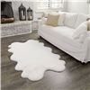 Image 1 : NEW MON CHATEAU FAUX FUR QUAD RUG - IVORY