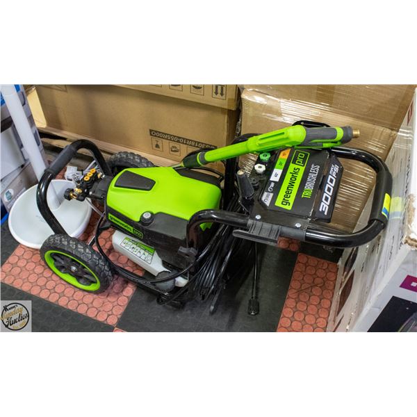 GREENWORKS 3000 PSI ELECTRIC PRESSURE WASHER