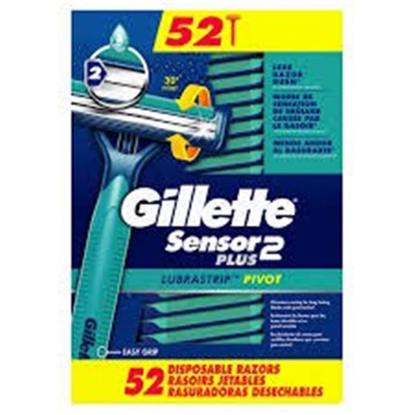 NEW GILLETTE SENSOR 2 PLUS DISPOSABLE RAZORS