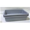 Image 1 : 2 PACK OF SAGETRA GREY BUS BOX - 20 X 15 X 5"