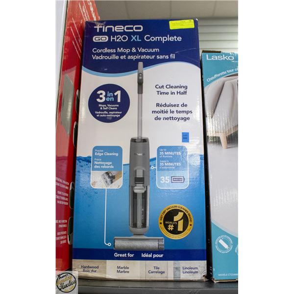 NEW TINECO GO H20 XL COMPLETE CORDLESS FLOOR