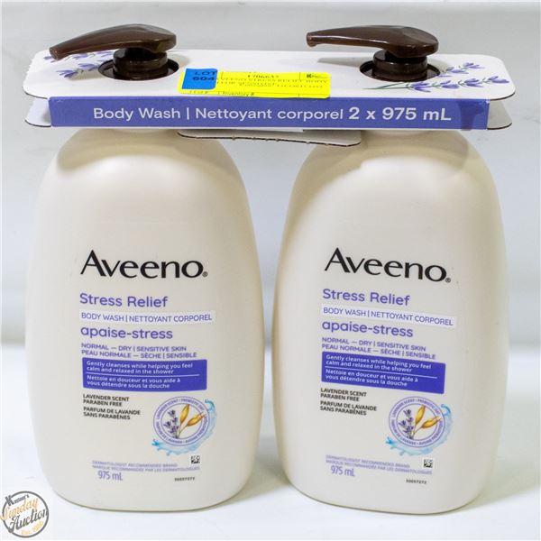 2 PK AVEENO STRESS RELIEF BODY WASH FOR SENSITIVE