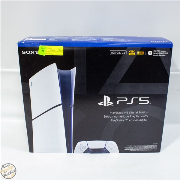 SONY PLAYSTATION 5 SLIM DIGITAL CONSOLE WHITE
