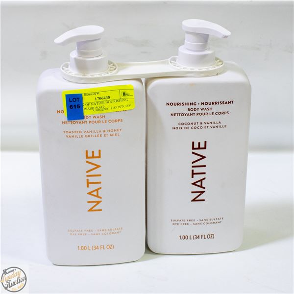 2 PACK OF NATIVE NOURISHING BODY WASH SOAP