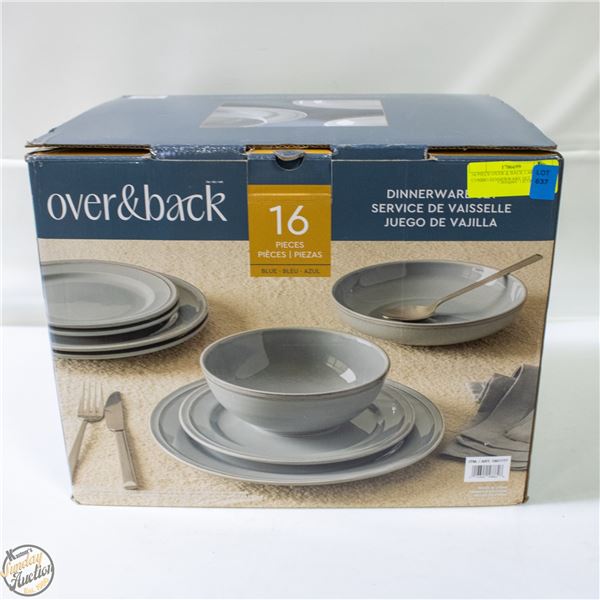16 PIECE OVER & BACK LAKE COMBO DINNERWARE SET