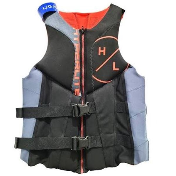 HYPERLITE MENS WATER LIFE VEST BLACK & RED SIZE LG