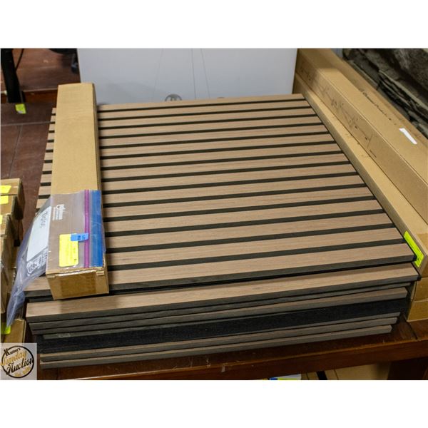 8 PACK OF ARTIKA WOOD WALL PANEL - WALNUT FINISH