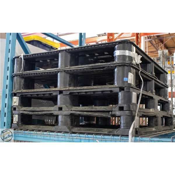 LOT OF 2 HEAVY DUTY PLASTIC PALLETS